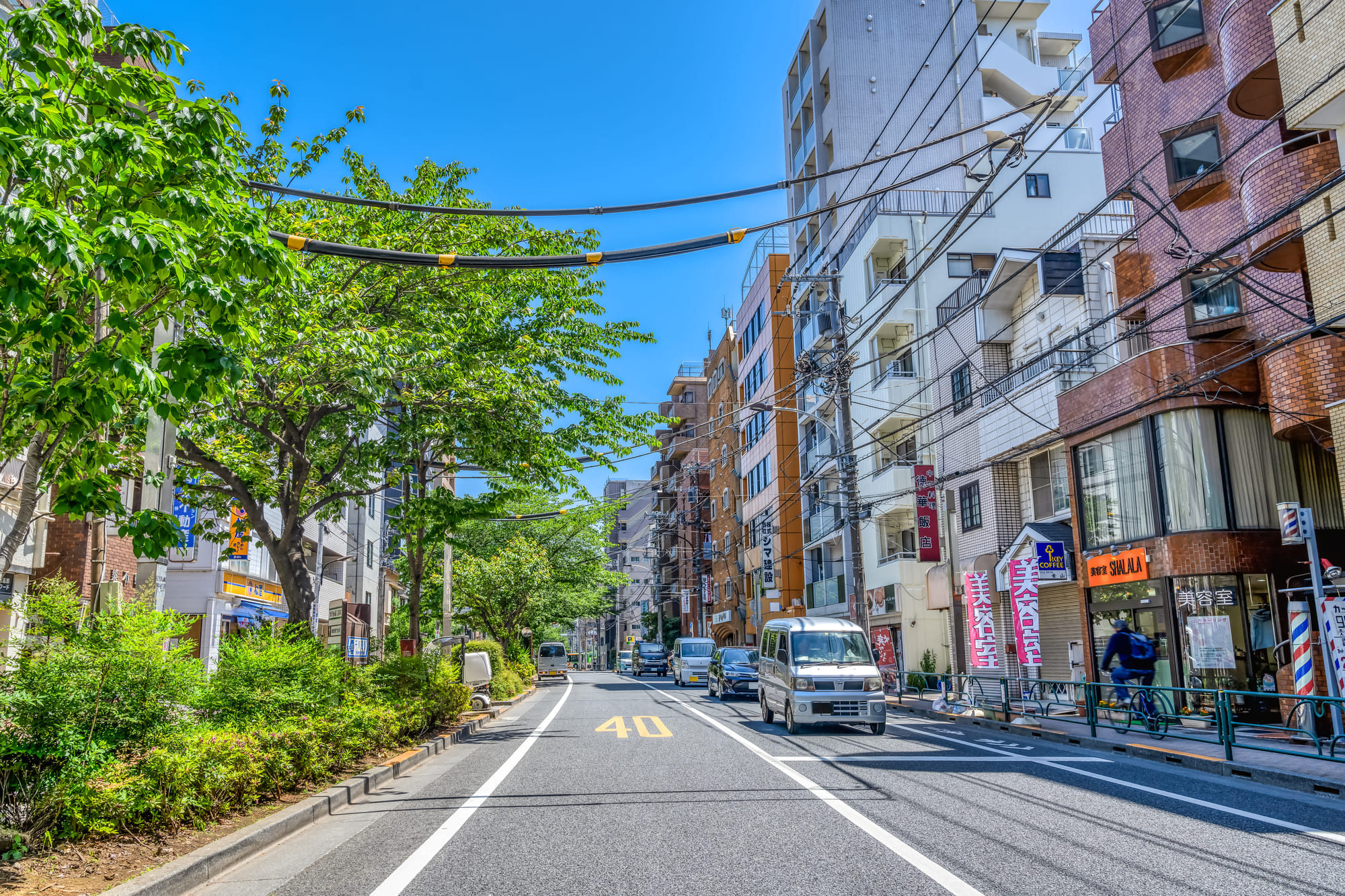 東京練馬区の都市風景 桜台駅